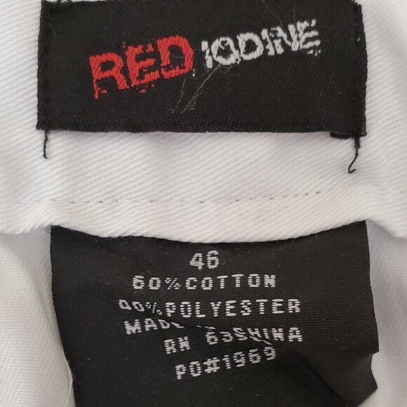 Red Iodine Men's White Cargo Short SZ 46 - Picture 4 of 7